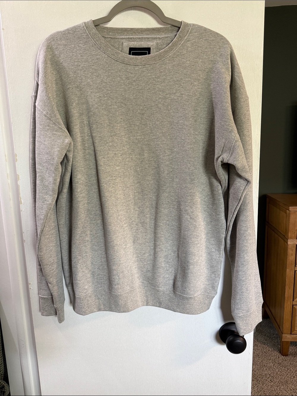 Heather grey sweatshirt